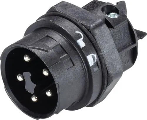 Wieland Electric 46.052.5053.1 Rundstecker Stecker, Einbau Gesamtpolzahl: 4 + PE Serie (Rundsteckverbinder): RST MINI 1St.
