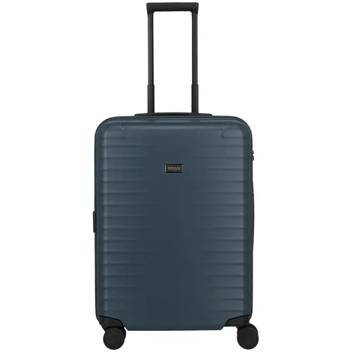 TITAN Upgrade Trolley M 4-Rollen Midnight Blue - Trolley für Reisen bis 7 Tage mit 68 Litern Volumen, kratzfester Hartschale und smarter Innenaufteilung – entwickelt in Deutschland für höchsten Komfort.
