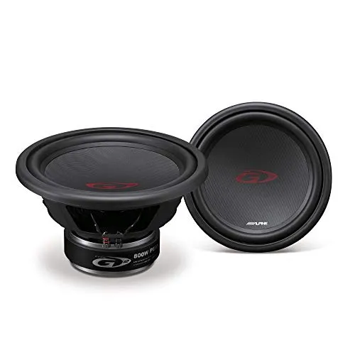 Alpine SWG-1244 Typ R Subwoofer 30 cm, Schwarz - Car-HiFi-Lautsprecher mit 800 Watt Spitzenbelastbarkeit und Butylkautschuk-Sicke für beeindruckenden Bass und hohe Auslenkung.