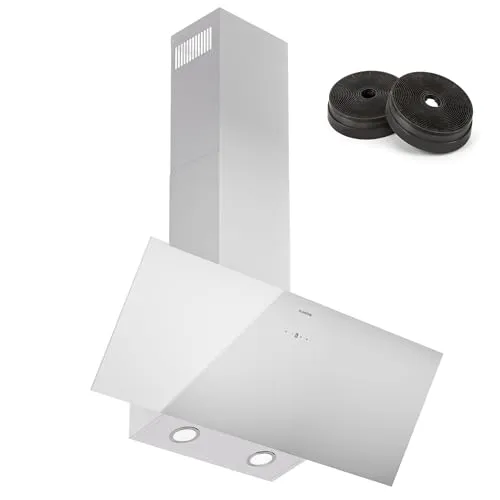 Klarstein Dunstabzugshaube 90cm - Dunstabzugshaube mit 305 m³/h Luftstrom, 4 Modi und spülmaschinenfestem Aluminiumfilter für eine effiziente und leise Luftreinigung in deiner Küche.