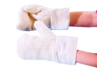 FRANZ MENSCH Hygostar Backhandschuh, Fäustling Baumwolle, Paar