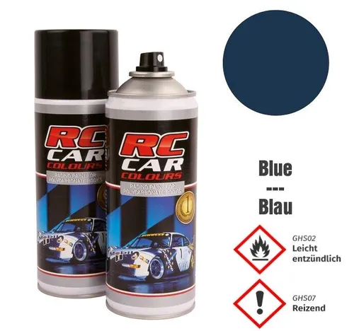 RC CAR COLOURS KAROSSERIE LEXANFARBE 150ml SPRÜHDOSE BLAU FÜR TAMIYA # RCC216