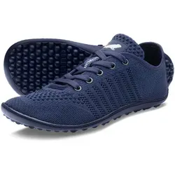 Leguano Barfussschuhe Go – Minimalistischer Sneaker für volles Barfußgefühl - Flexibler und leichter Sneaker in navyblau, ideal für Büro und Freizeit. Genießen Sie eine bequeme Passform und volle Bewegungsfreiheit dank hochwertigem Material.