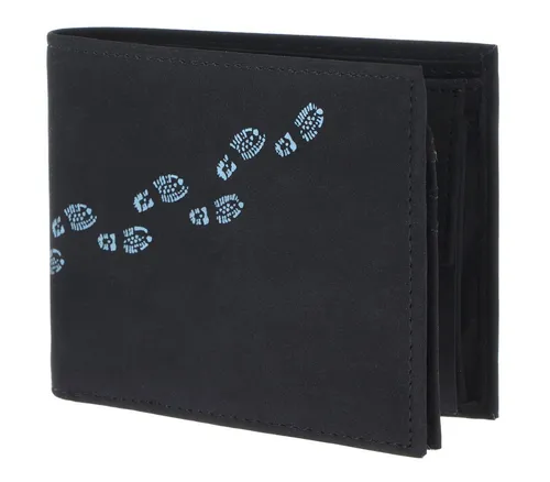 OXMOX Geldbörse Querscheinbörse, mit RFID-Blocker Schutz