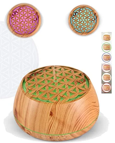 SOUCCESS Aroma-Diffuser Blume des Lebens – Ultraschall Luftbefeuchter