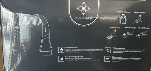 Massagewerk Shiatsu Nacken- & Rückenmassagegerät