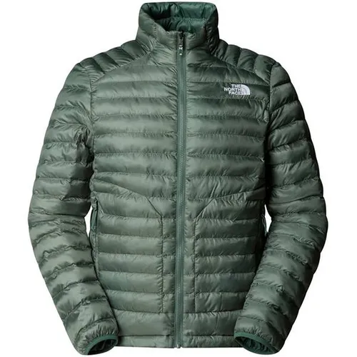 THE NORTH FACE NF0A85AEHCH M HUILA SYNTHETIC JACKET Herrenjacke - Outdoorjacke in DUCK GREEN, mit dauerhaft wasserabweisender Ausrüstung und praktischer interner Brusttasche für optimalen Wetterschutz und Stauraum.