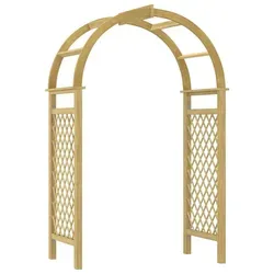 vidaXL Rosenbogen mit Rankgitter - Robuste Pergola für Ihren Garten - Rosenbögen aus massivem Kiefernholz, ideal für Kletterpflanzen, robust und langlebig, perfekt für Eingänge und Terrassen.