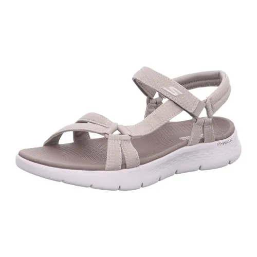 Skechers Damen Sandals, Taupe, 38 EU - Wanderschuhe mit konturiertem Goga Mat Komfort-Fußbett und leichter ULTRA GO-Dämpfung für optimalen Tragekomfort bei jedem Abenteuer.