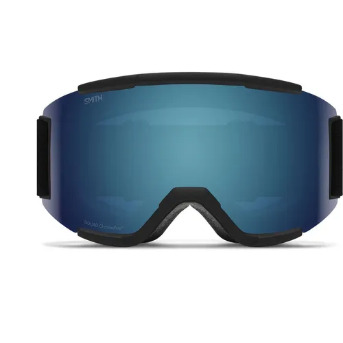 Smith Squad Skibrille 2021 - ChromaPop Sun Blue Mirror - Herren & Unisex Skibrille mit zylindrischen Carbonic-x Gläsern für klare Sicht und 100% UV-Schutz. Die integrierte Airflow-Technologie verhindert Beschlagen und sorgt für optimalen Tragekomfort.