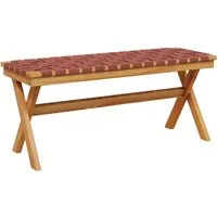 vidaXL Gartenbank Rot aus Akazienholz in rot von vidaXL