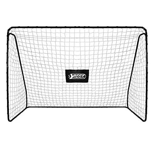 Best-Sporting Fußballtor 11083 - Wetterfestes Metalltor mit Klicksystem - Outdoor-Fußballtor aus robustem Metall, einfach aufzubauen dank Klicksystem. Inkl. Netz und Befestigungsmaterial für sicheren Stand.