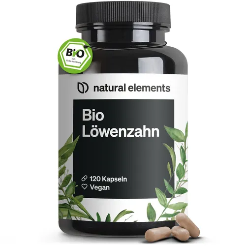 natural elements Bio Löwenzahn – 120 Kapseln – 1000mg Löwenzahnwurzelextrakt/2