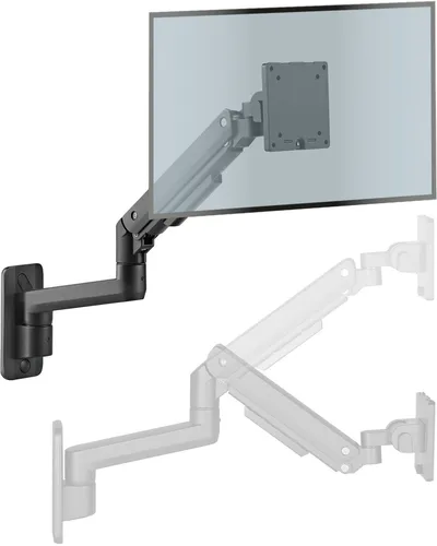 Ergonomische höhenverstellbare Monitor Wandhalterung bis 49 Zoll bis 20kg