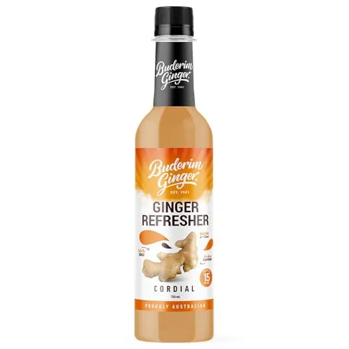 Buderim Ingwer-Refresher, Ingwer-Sirup (1 x 750ml)
