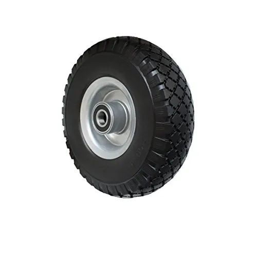 PU Rad 260 mm N-75 B-17 Kugellager Sackkarre Pannensicher 3.00-4 Sackkarrenrad Vollgummi
