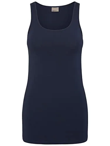 VERO MODA Damen Tank Top VMMaxi My Soft Long Basic Damentop 10185110 Black iris XL