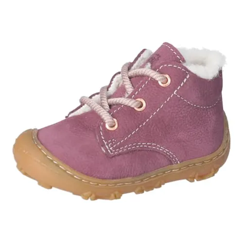 RICOSTA Mädchen Stiefel Colin, Baby und Kleinkinder Lauflernschuhe, Weite: Weit, terracare,Barfuß-Schuh, Booties, Pflaume (370), 20 EU