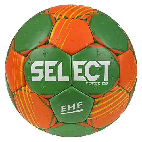 Select Handball Force DB Grün/Orange 3 - Handball mit hervorragendem Grip und optimaler Kontrolle, ideal für Training und Wettkämpfe.