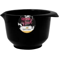 BIRKMANN Rühr- und Servierschüssel, 1 Liter, schwarz, aus Melamin, standfest, kratzfest, BPA-frei, 70 - Schwarz