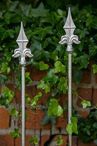 KUHEIGA 2er Set Rankstab, Rankhilfe, Rankstange, Zink, 170cm