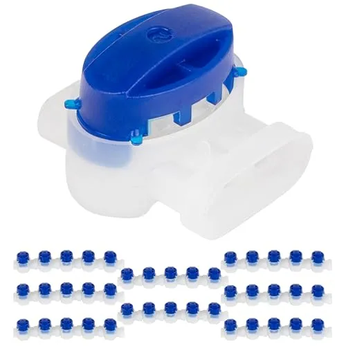 ONVAYA® Mähroboter Zubehör Kabelverbinder | 40 Stück | Wasserdicht | Kabelklemmen mit Gel Füllung | Verbindungsklemmen