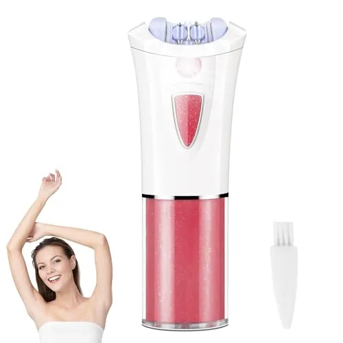 Epilierer Damen,Tragbares Gesichtsepilierer Damen Mit LED-Licht,glatter Gesichtsepilierer für Frauen-Rasierer,Geeignet für Gesicht, Achseln, Beine, Bikinizone