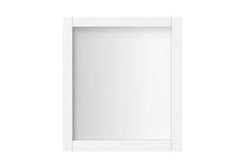 Woodroom Spiegel Valencia (Kiefer massiv lackiert, BxHxT 62x70x3 cm), Spiegel, Wandspiegel, schwarz und weiß