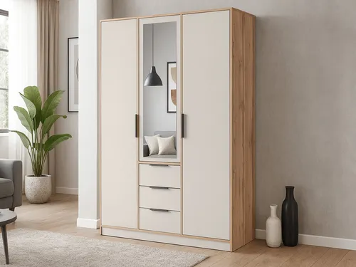 Beautysofa Kleiderschrank LIVO mit Spiegel – eleganter Design-Schrank für Schlafzimmer oder Flur - Kleiderschrank LIVO (Breite: 149 cm) überzeugt durch modernes Design und hochwertige Farbvarianten. Mit optionalem Aufsatz für zusätzlichen Stauraum und Spiegelfront, die den Raum optisch vergrößert. Ideal für stilvolle Innenräume.