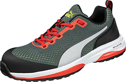 PUMA Safety SPEED LOW Arbeitsschuh grün 47 EU - Arbeits- & Schutzkleidung, ideal für Handwerk mit Fiberglasskappe und flexibler FAP®lite-Durchtrittschutz für maximalen Schutz und Komfort.