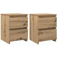 vidaXL Nachttisch 2 Stk. Artisan-Eiche von vidaXL