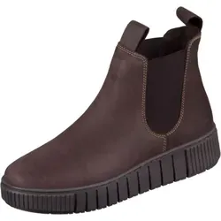 Tamaris Damen Chelsea Boots - Bequeme Stiefeletten mit Wechselfußbett - Wanderschuhe mit COMFORT-Lining für optimalen Tragekomfort, ideal für lange Tage. Strapazierfähiges Leder und modischer Blockabsatz.