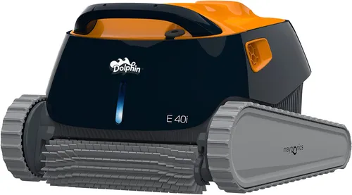 maytronics Poolroboter Dolphin E40i - Effiziente Reinigung für Pools bis 12m - Poolroboter für Boden-, Wand- und Wasserlinienreinigung, mit 18m Kabellänge und auswaschbarem Filtersack für optimale Hygiene und Benutzerfreundlichkeit.