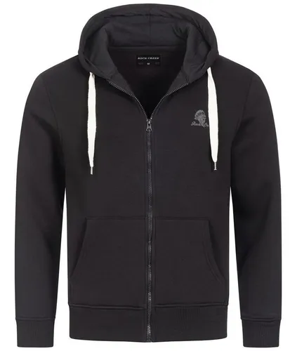 Rock Creek Herren Kapuzenpullover H-244 schwarz S - Stylischer Kapuzenpullover für Herren in Schwarz, aus bequemer Baumwoll-Mischung. Ideal für den Alltag, mit praktischen Taschen und regulärer Passform. Maschinenwaschbar für einfache Pflege.