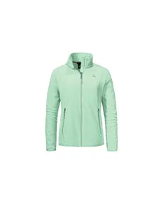 Schöffel Damen Style Ash Fleece Jacke 3XL - Grün - Funktionsjacke aus leichtem Fleece, bietet hohe Bewegungsfreiheit und Wärme für aktive Freizeitgestaltung.