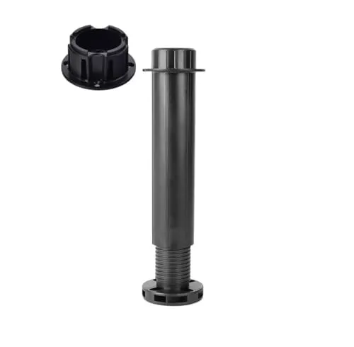 woplus 1 Set Möbelfuß mit Montagekopf Bettfuß verstellbar Stützfuß 15-25cm