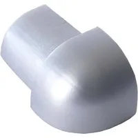 Dalsys Außeneck Fliesenschiene Viertelkreis 10mm Aluminium Chrome