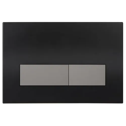 Mendorio WC Drückerplatte, kompatibel mit Geberit Sigma, UP300 & UP320 Serien Betätigungsplatten, mit Doppelspülung, ausgestattet mit Spülhebel-Set (Matt Schwarz & Dunkelgrau Knopf)