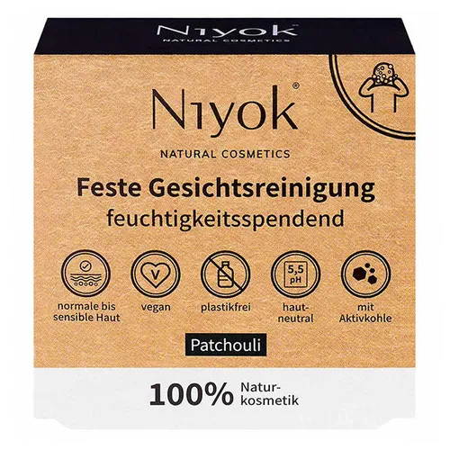 Niyok Feste Gesichtsreinigung - Patchouli 80 g