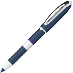 Schneider Tintenroller One Change 183708, Gehäuse blau/weiß, 0,6mm, Schreibfarbe violett