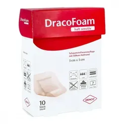 Dracofoam Haft sensitiv Schaumst.wund.5x5 cm