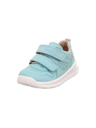 Superfit Breeze hellgrün/rosa (7510) 23 - Nachhaltiger Sneaker für Mädchen - Kinder Halbschuhe, ideal für den urbanen Alltag mit nachhaltiger Verarbeitung und flexibler Sohle für hohen Tragekomfort.