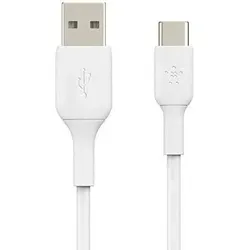 Belkin Usb-c Boost Charge Kabel (usb-c Zu Usb-a Kabel, Usb Type-c Kabel Für Ipad Pro, Nintendo Switch, Pixel, Samsung Geräte Und Andere, 1 M), White