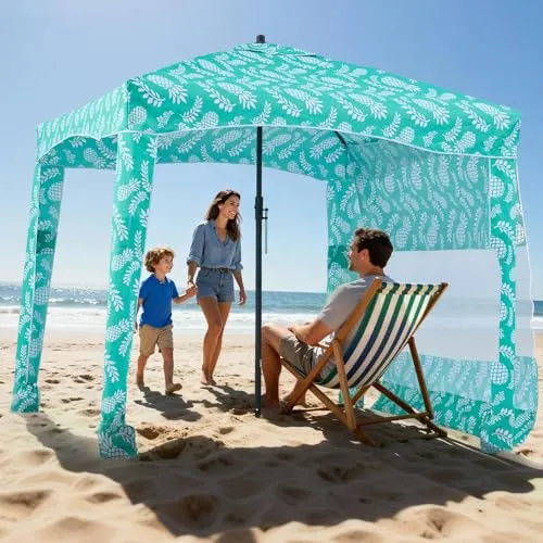 VEVOR Strand-Cabana 183 x 183 cm – Tragbarer Sonnenschutz