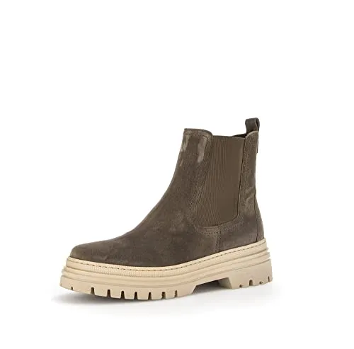 Gabor Damen Chelsea Boots Lion (Panna) - Wanderschuhe mit Wechselfußbett und Best Fitting für optimalen Tragekomfort, ideal für Übergangszeiten und modisch kombinierbar.