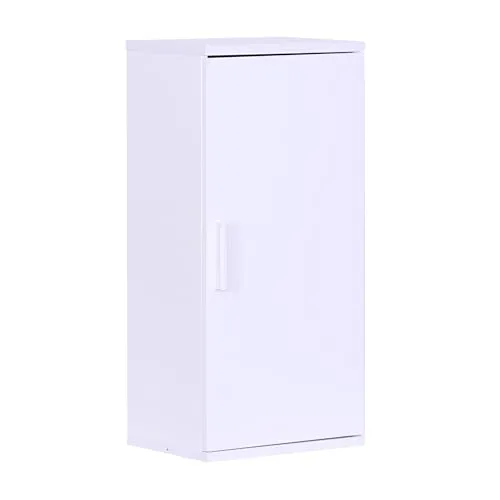 relaxdays Hängeschrank Bad weiß - Kompakter Hängeschrank für kleine Bäder, 2 Fächer mit flexiblem Einlegeboden bieten viel Stauraum für Badaccessoires. Zeitloses Design und einfache Montage machen ihn ideal für jedes Badezimmer.