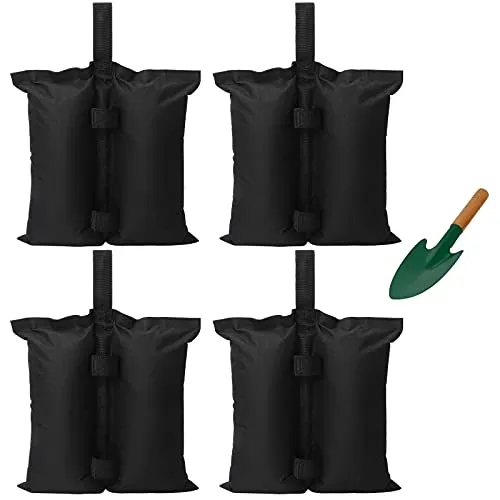 Lyneun Sandsäcke Pavillon, Pavillon Gewichte 4er Set, Industriequalität Hochleistungs-DoppelgenähTe Sand Tasche Sandsack Beschwerung für Pop-Up-Zelt, Terrassen-Regenschirm, Outdoor-Möbel