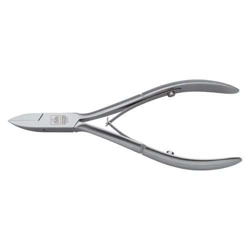 Erbe Nagelzange Basic rostfrei, Inox, Eckzange - 91756 - Nagelpflege: Müheloses Kürzen fester Fußnägel dank justierbarer Doppelfeder und präzise Schneiden aus rostfreiem Edelstahl.