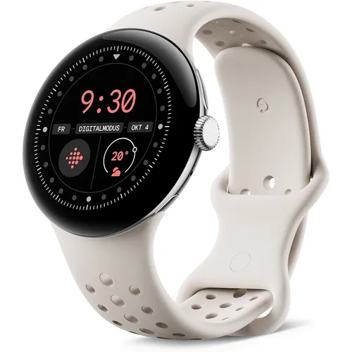 Google GA05736-DE Pixel Watch 3 - 45mm WiFi Smartwatch in Porzellan, elegante Design und umfassende Gesundheitsfunktionen für einen aktiven Lebensstil