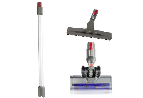 Maxorado Staubsaugerdüsen-Set für Dyson V7 V8 V10 V11 V15 - 3-teiliges Zubehörset mit Turbodüse und Parkettdüse für effektive Tierhaarentfernung und schonende Reinigung von Hartböden. Ideal für Dyson-Modelle V7 bis V15, nicht kompatibel mit V12.